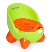 Eco Toys Potty Art.PP112 Green Детское сиденье для унитаза, съемный вкладыш, нескользящие ножки, зеленый,