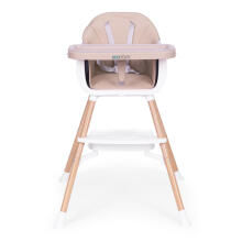 Bērnu barošanas krēsls 2-in-1, bēšs, ECOTOYS