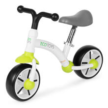Līdzsvara velosipēds bērniem, EVA riteņi, regulējams sēdeklis, zaļš, ECOTOYS
