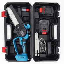 Cordless chainsaw, mini handheld saw, brushless motor, 21V + case