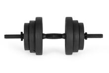 Adjustable Dumbbells 2x20 kg Barbell Set 40 kg with Bar and Kettlebell