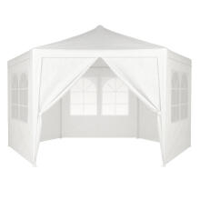 Garden Trade Pavilion Tent 2x2x2 m with Windows White MultiGarden