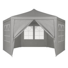 Garden Trade Pavilion Tent 2x2x2 m with Windows Grey MultiGarden