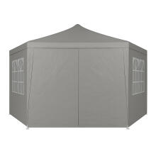 Garden Trade Pavilion Tent 2x2x2 m with Windows Grey MultiGarden