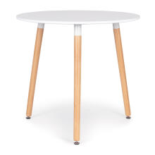 Modern wooden table for the kitchen living room, 80 cm