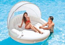 Inflatable island with canopy inflatable mattress 199x150cm INTEX 58292