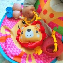 WOOPIE BABY Interactive Pillow Cuddle Educational Mat Rattle Teether