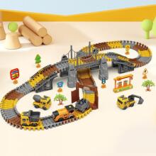 WOOPIE Construction Track Set 174 Elements