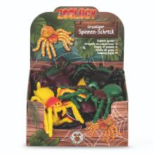 Zoology - Rubber spider, 4 assorted