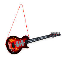 Gitara bērniem elektriskā ar mācībām spēlēt uz ģitāras infrasarkano melodiju sarkana