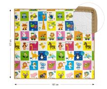 MILLY MALLY 6435 Folding Foam Play Mat Colourful Animals T1