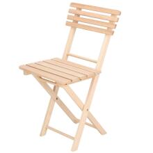Wood folding 2 chairs + 1 table set Springos BS001
