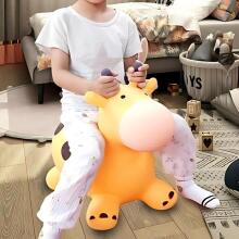 WOOPIE Inflatable Jumping Giraffe Yellow + Pump