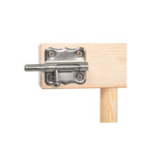Wooden Safety Gate Springos SG005, Adjustable 72-122 cm