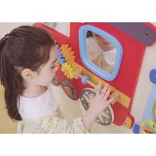 VIGA Wooden Sensory-Manipulative Board EDU Train