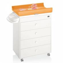 Cam Asia Bianca Art.C915006-C264 Praktiska koka kumode ar vanniņu un pārtinamo matraci