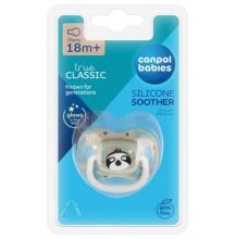 CANPOL 34/935 Silicone Soothing Pacifier 18m+ Round EXOTIC ANIMALS Sloth