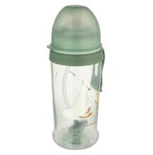 CANPOL 56/510_gre No-Spill Bottle with Straw and Weight 350ml GOOSE