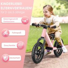 Zwoos Balance Bike Art.255172 Pink  Children's bicycle - runner with metal frame
