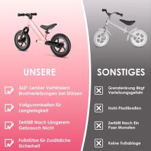 Zwoos Balance Bike Art.255172 Pink  Children's bicycle - runner with metal frame
