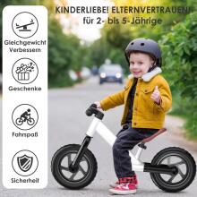 Zwoos Balance Bike Art.255173 White  Children's bicycle - runner with metal frame