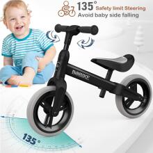 Mncylion Balance Bike Bobike Art.255175 Black Children's bicycle - runner with metal frame