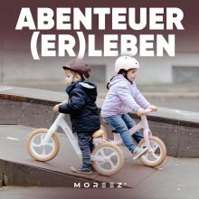 Moreez Balance Bike Art.255177 White Children's bicycle - runner with metal frame