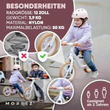 Moreez Balance Bike Art.255178 Green Children's bicycle - runner with metal frame