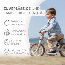 KikkaBoo Lanser Balance Bike Art.255182 Beige Children's bicycle - runner with metal frame
