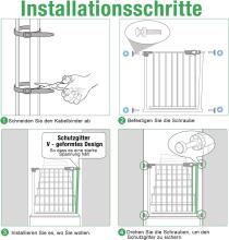 Naizy N Stop Safety Gate Art.255186 White Security Gate