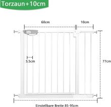 Naizy N Stop Safety Gate Art.255186 White Security Gate