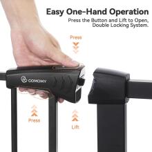 Comomy Door Safety Gate Art.255190 Black Security Gate
