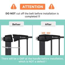 Comomy Door Safety Gate Art.255190 Black Security Gate