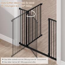 Woltu Door Safety Gate Art.255191 Black Security Gate