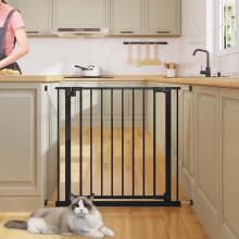 Woltu Door Safety Gate Art.255191 Black Security Gate