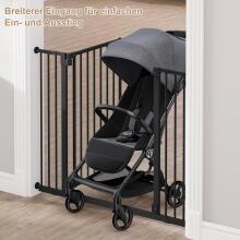 Woltu Door Safety Gate Art.255191 Black Security Gate
