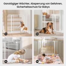 Woltu Door Safety Gate Art.255193 White Security Gate