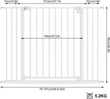 Woltu Door Safety Gate Art.255193 White Security Gate