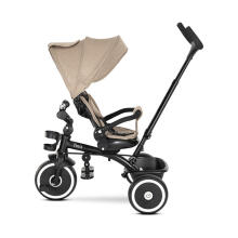 Lorelli Tino Art.10050682507 Beige Children's tricycle with handlebar and roof