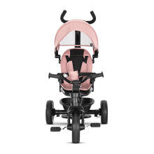 Lorelli Tino Art.10050682516 Pink Children's tricycle with handlebar and roof