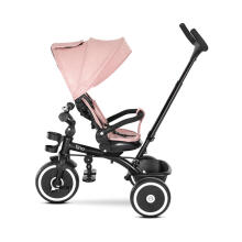 Lorelli Tino Art.10050682516 Pink Children's tricycle with handlebar and roof