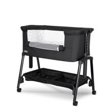 Lorelli Millie Art.10080732501 Black Cot for comfortable co-sleeping 2 in 1