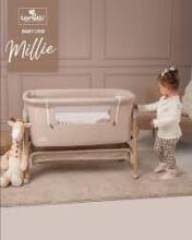 Lorelli Millie Art.10080732501 Black Cot for comfortable co-sleeping 2 in 1
