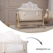 Lorelli Millie Art.10080732507 Beige Cot for comfortable co-sleeping 2 in 1