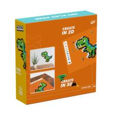 Plus Plus Puzzle by Numbers T-REX, 250 pcs