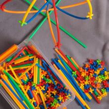 WOOPIE Construction Straws Colorful 500 pcs.