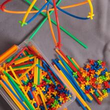 WOOPIE Construction Straws Colorful 1000 pcs