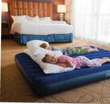 Inflatable Double Mattress 203x152 cm with Pillows Velour INTEX 64765