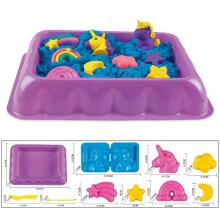 WOOPIE Kinetic Sand Unicorn Set 0.6 kg Table with Molds
