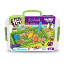 WOOPIE Kinetic Sand 1.5 kg XXL ZOO Safari Set with Molds